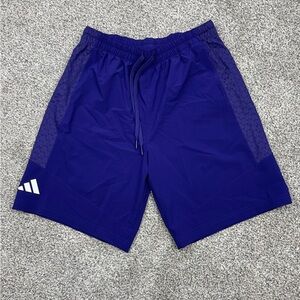 Adidas Aeroready athletic shorts mens medium recycled polyester/spandex purple